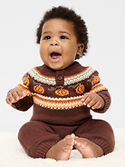 Image number 1 showing, Long-Sleeve Sweater-Knit One-Piece for Baby