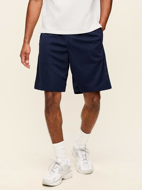 Baggy Mesh Shorts -- 9-inch inseam