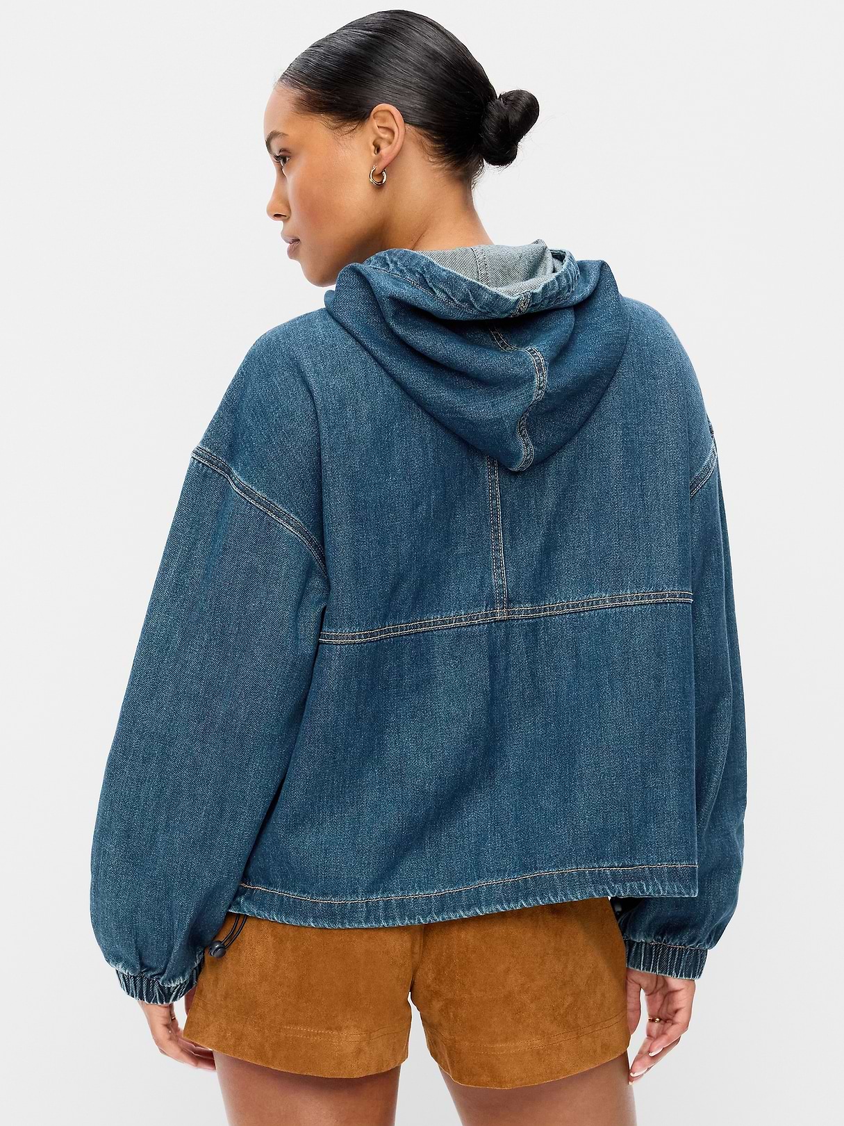Denim Popover Hooded Jacket | Old Navy