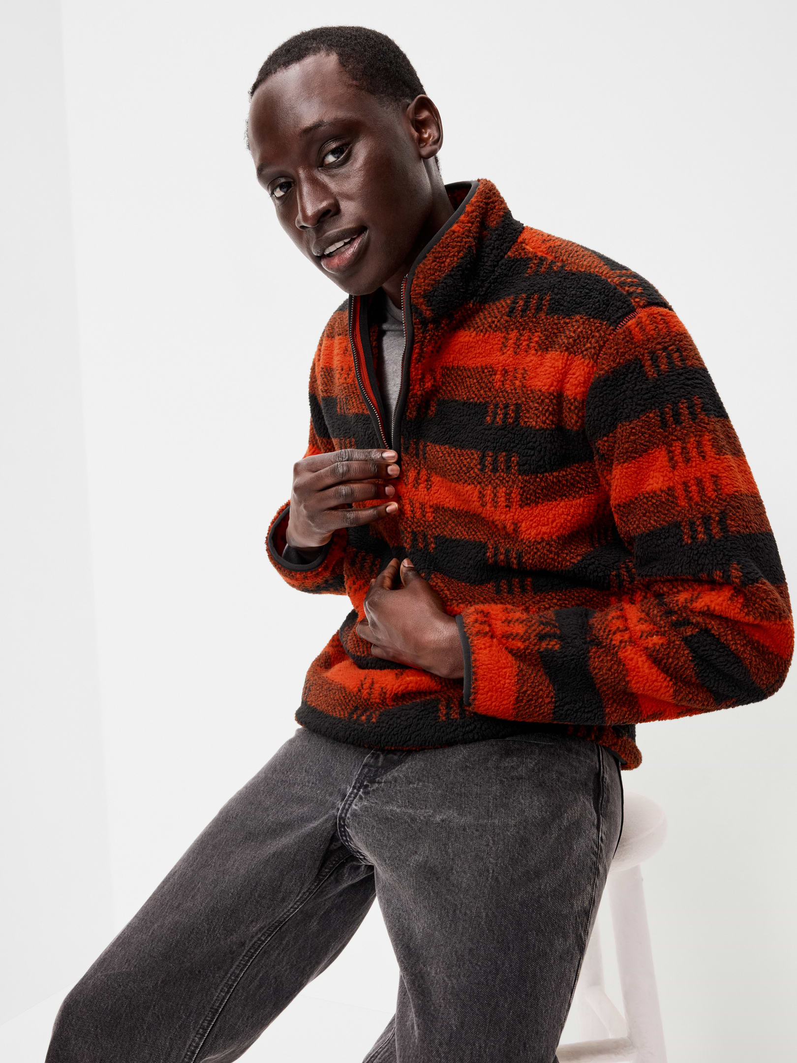 Sherpa Quarter Zip | Old Navy