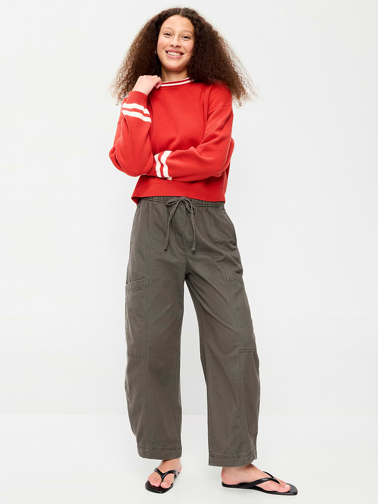 L'image numéro 1 présente Pantalon utilitaire à taille mi-basse extensible