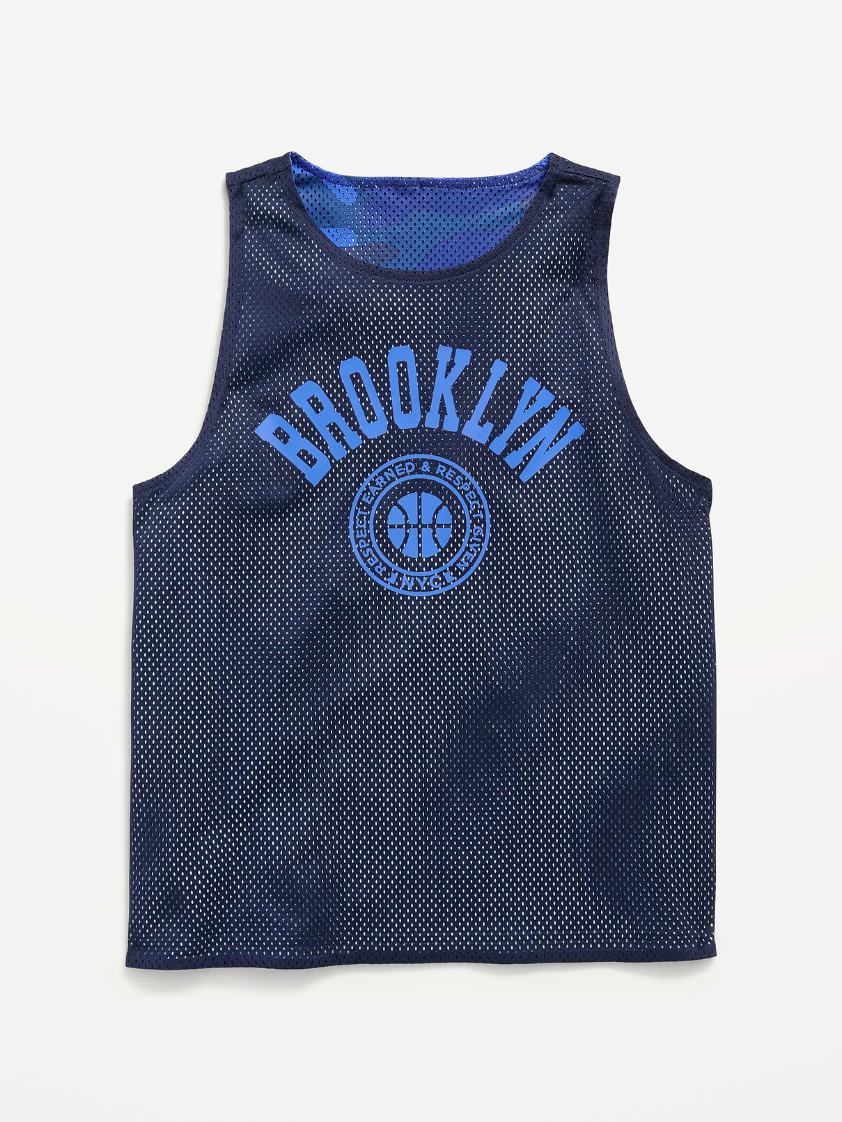 Image number 1 showing, Oversized Mesh Reversible Tank Top for Boys