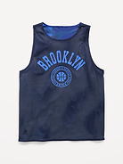 Image number 1 showing, Oversized Mesh Reversible Tank Top for Boys