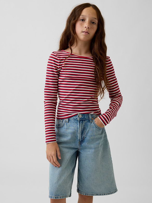 Kids Scoop-Back Fitted T-Shirt