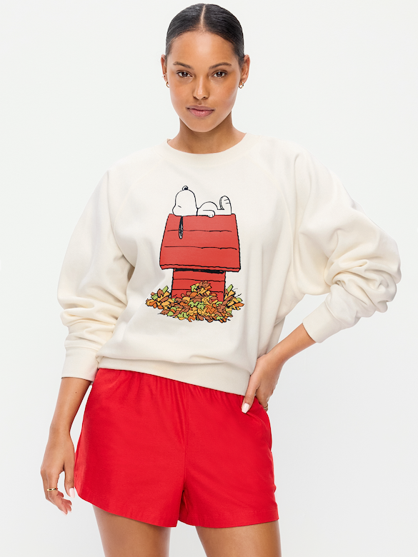 Peanuts™ Oversized Raglan Sweatshirt