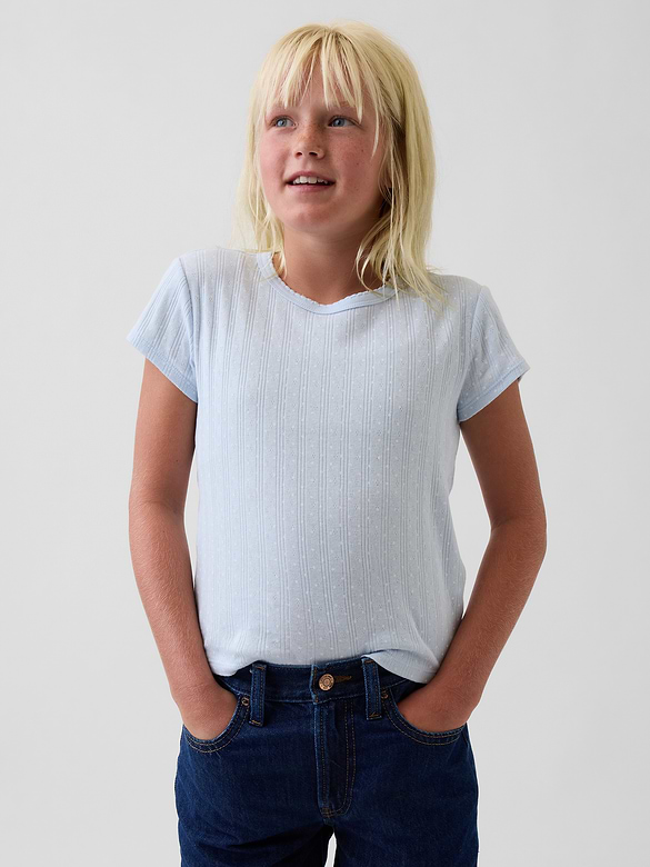 Kids Pointelle T-Shirt