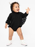 Image number 1 showing, Hooded Critter Fleece One-Piece Romper for Baby