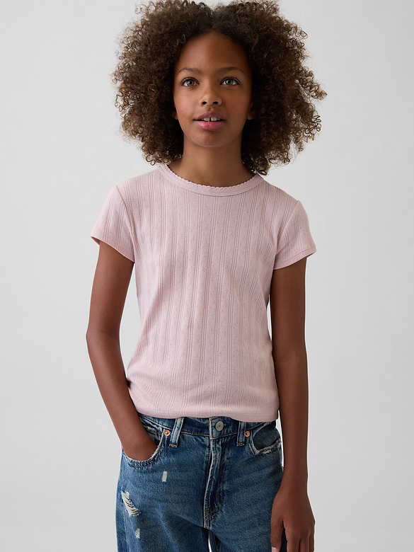 Kids Pointelle T-Shirt