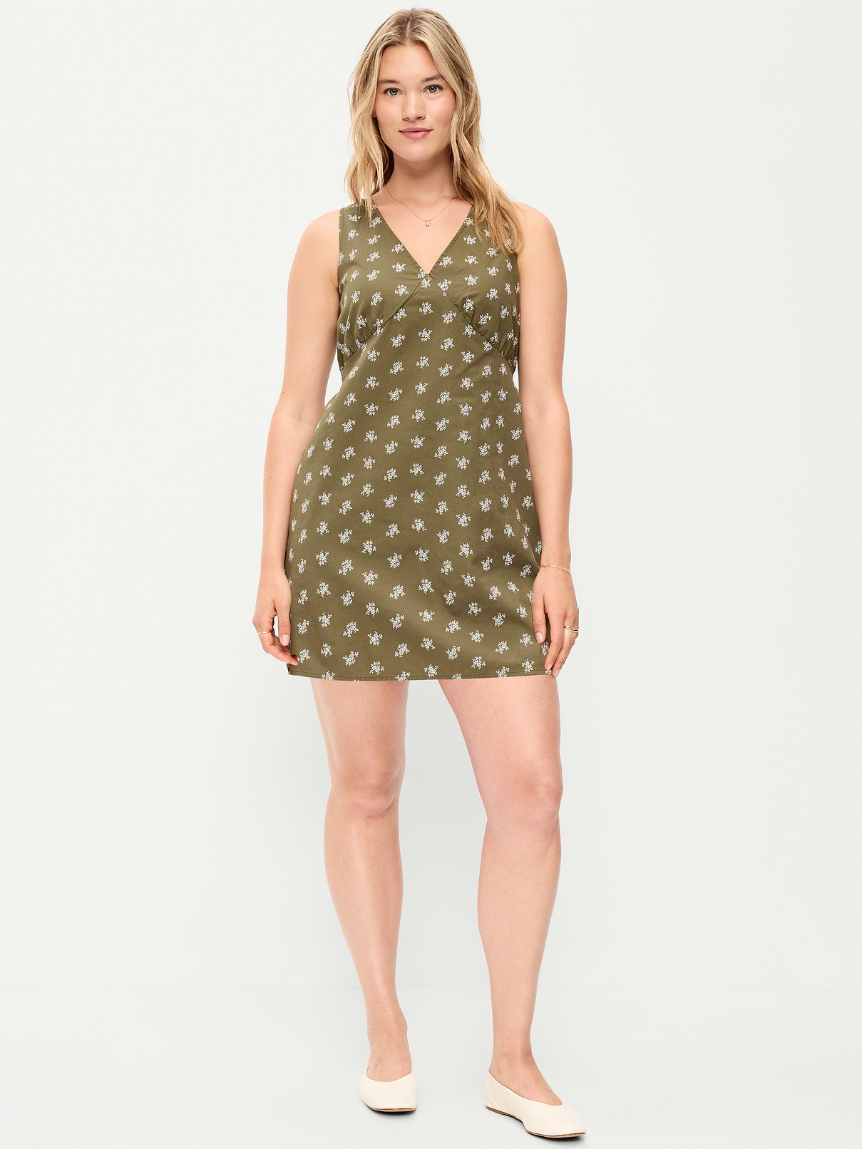 old navy green plaid dress Women's Sleeveless A-Line Mini - Multi new end of season sale