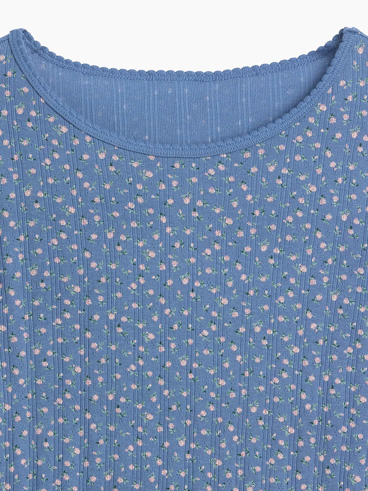 Image 4 de 4, T-shirt en tricot pointelle pour Enfant