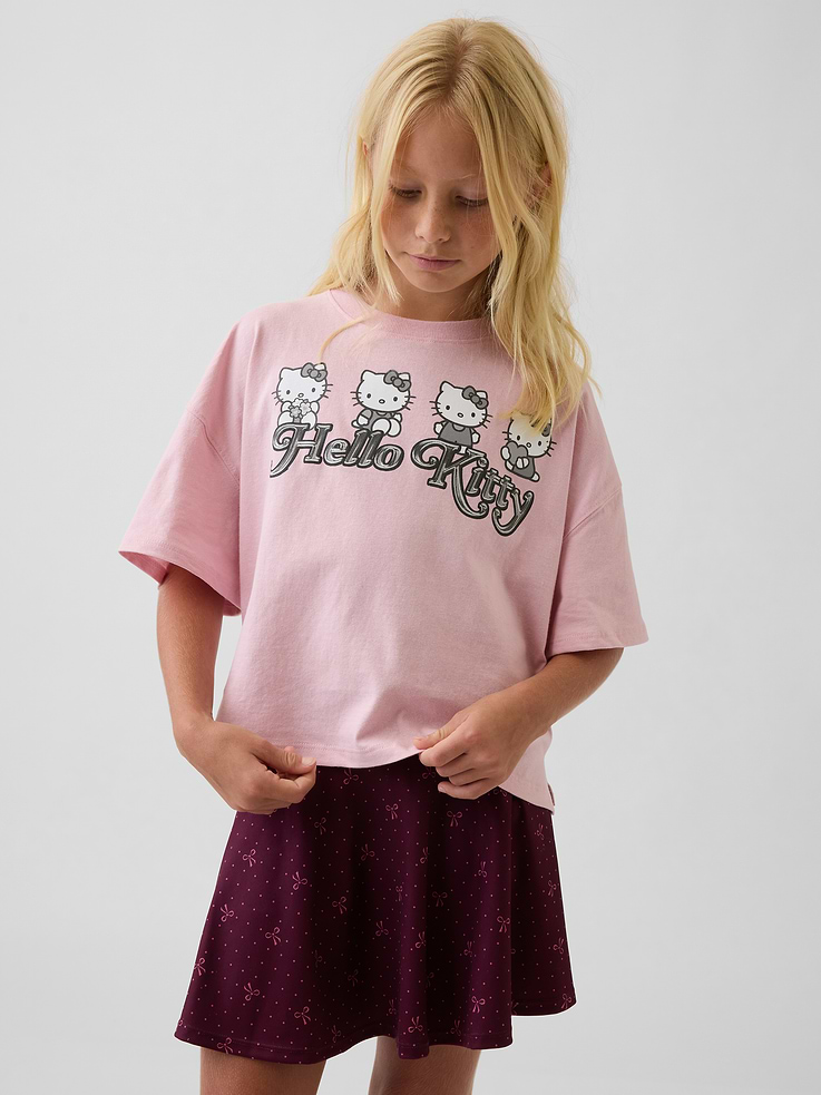 L'image numéro 1 présente T-shirt surdimensionné coupe droite à imprimé pour Enfant