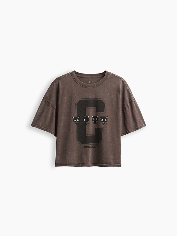 Kids Oversized Boxy Graphic T-Shirt
