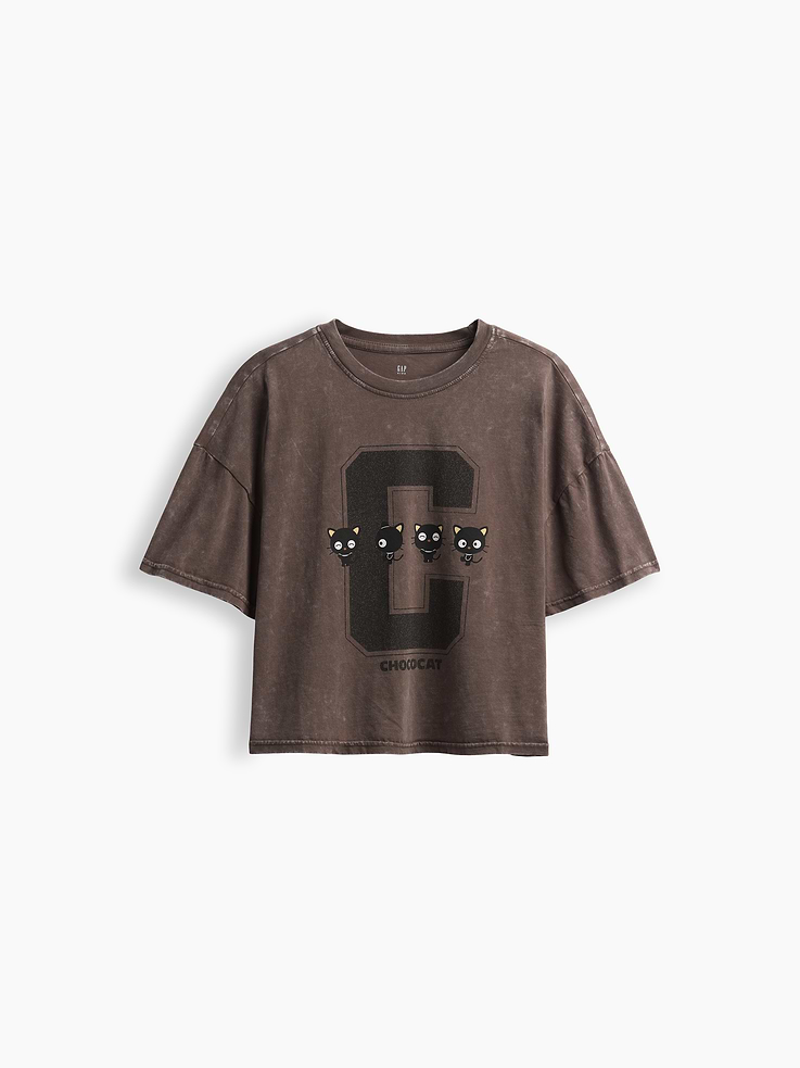 L'image numéro 2 présente T-shirt surdimensionné coupe droite à imprimé pour Enfant
