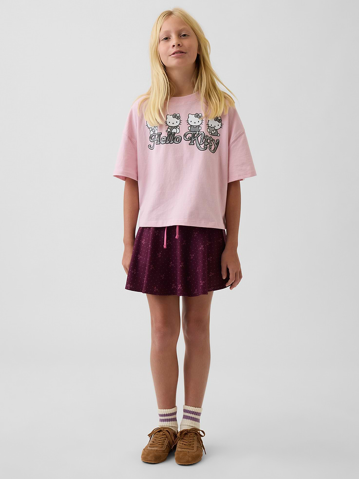 L'image numéro 4 présente T-shirt surdimensionné coupe droite à imprimé pour Enfant