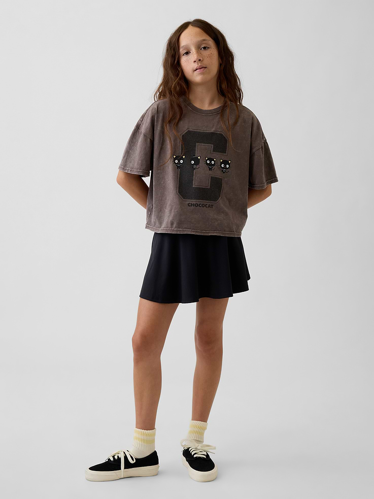 L'image numéro 4 présente T-shirt surdimensionné coupe droite à imprimé pour Enfant