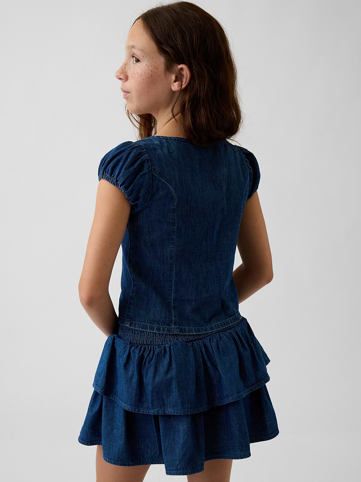 Image number 3 showing, Kids Denim Button-Front Top