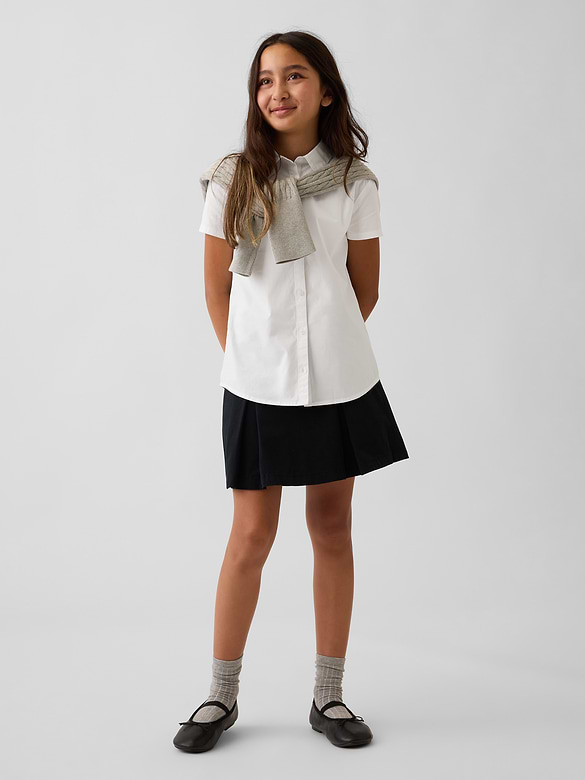 Kids Uniform Poplin Shirt