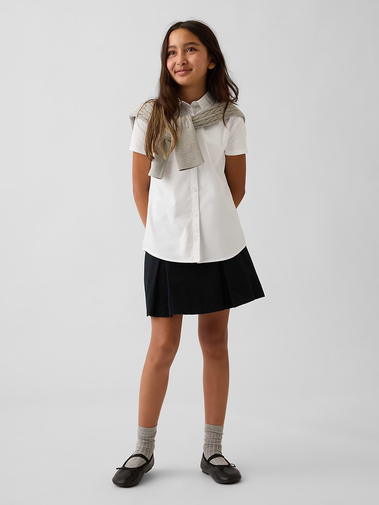 Image number 4 showing, Kids Uniform Poplin Shirt