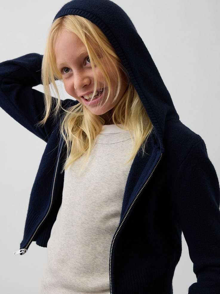 Image number 5 showing, Kids CashSoft Zip Sweater Hoodie