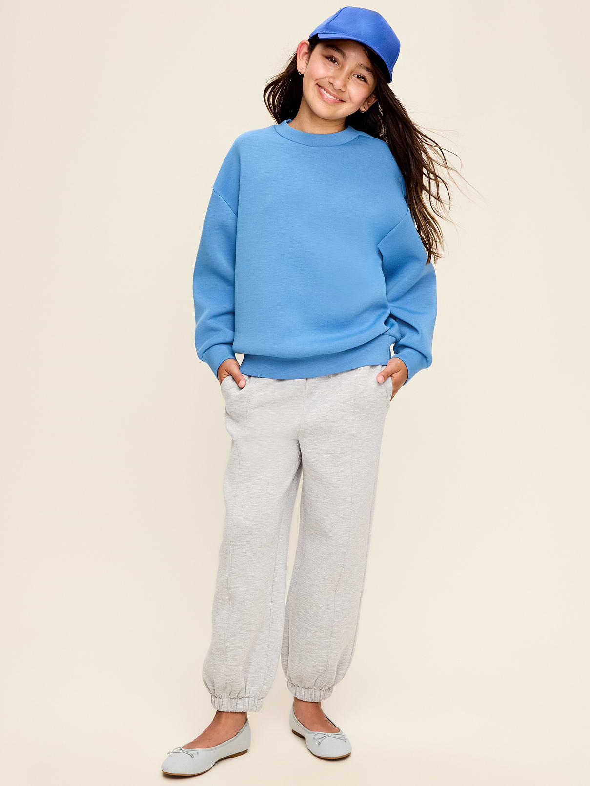 Image number 3 showing, High-Waisted Bounce Fleece Jogger Sweatpants for Girls