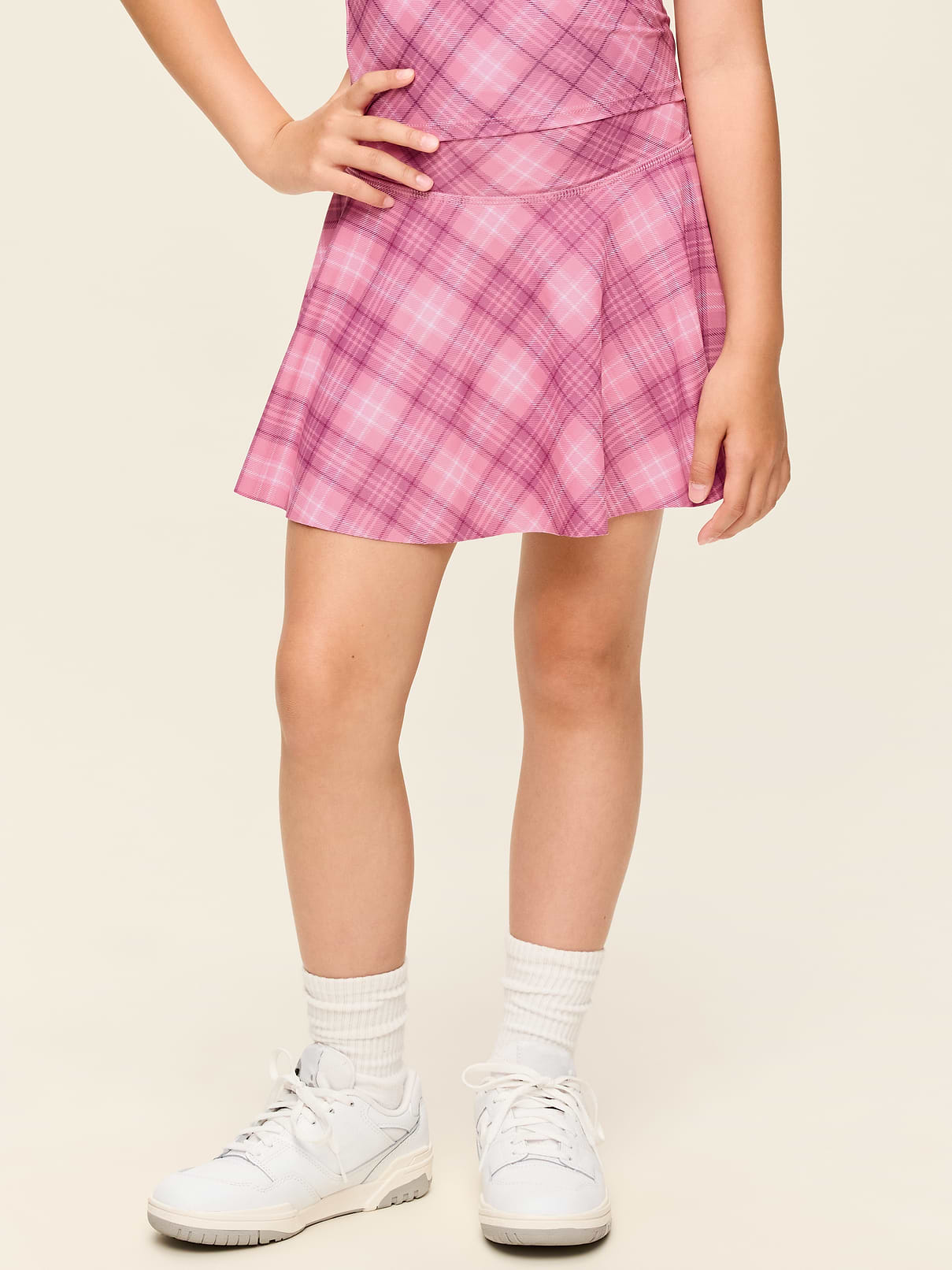 Image number 1 showing, High-Waisted PowerSoft Skort for Girls
