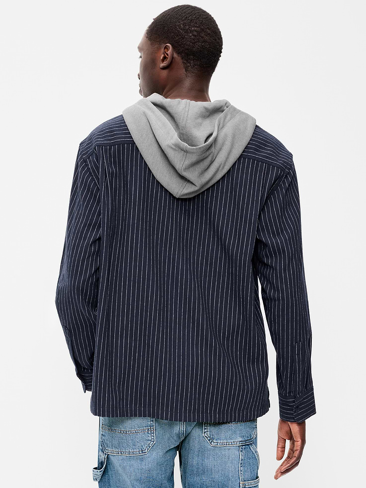 Image number 2 showing, Long-Sleeve Flannel Hooded Shirt