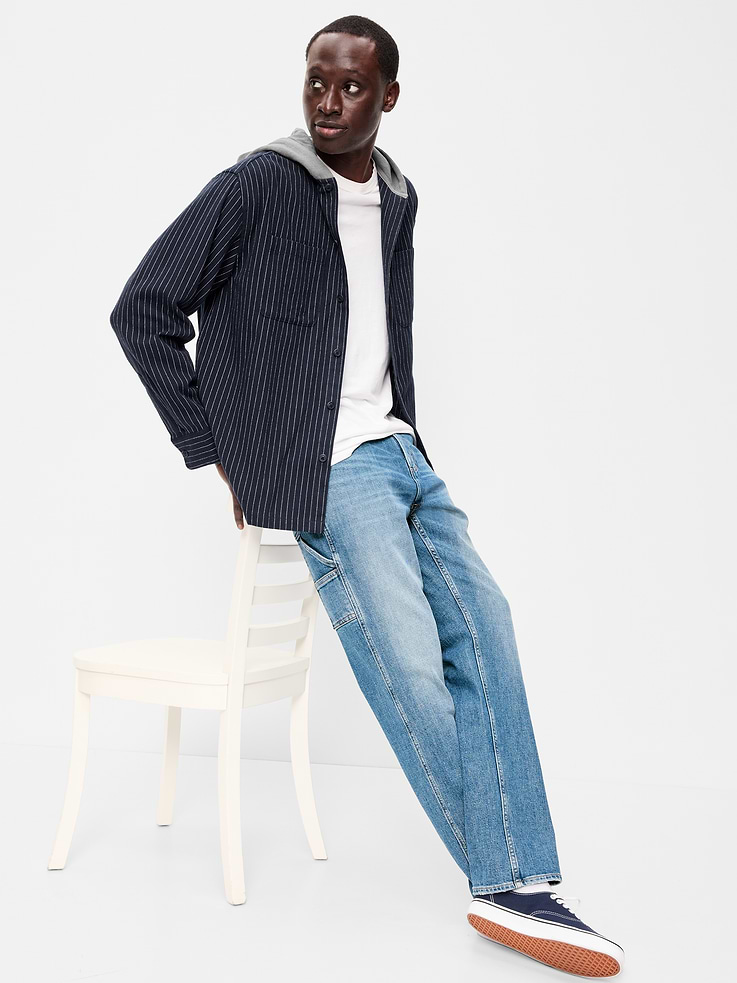 Image number 3 showing, Long-Sleeve Flannel Hooded Shirt