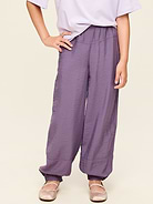 Image number 1 showing, High-Waisted Crinkled Harem Pants for Girls