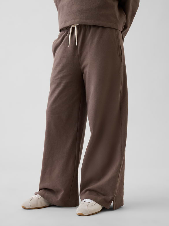 Pantalon à jambe large en tissu épais pour Enfant