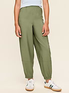 Image number 1 showing, High-Waisted Crinkled Harem Pants for Girls