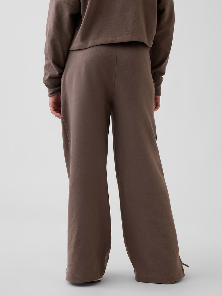 L'image numéro 4 présente Pantalon à jambe large en tissu épais pour Enfant