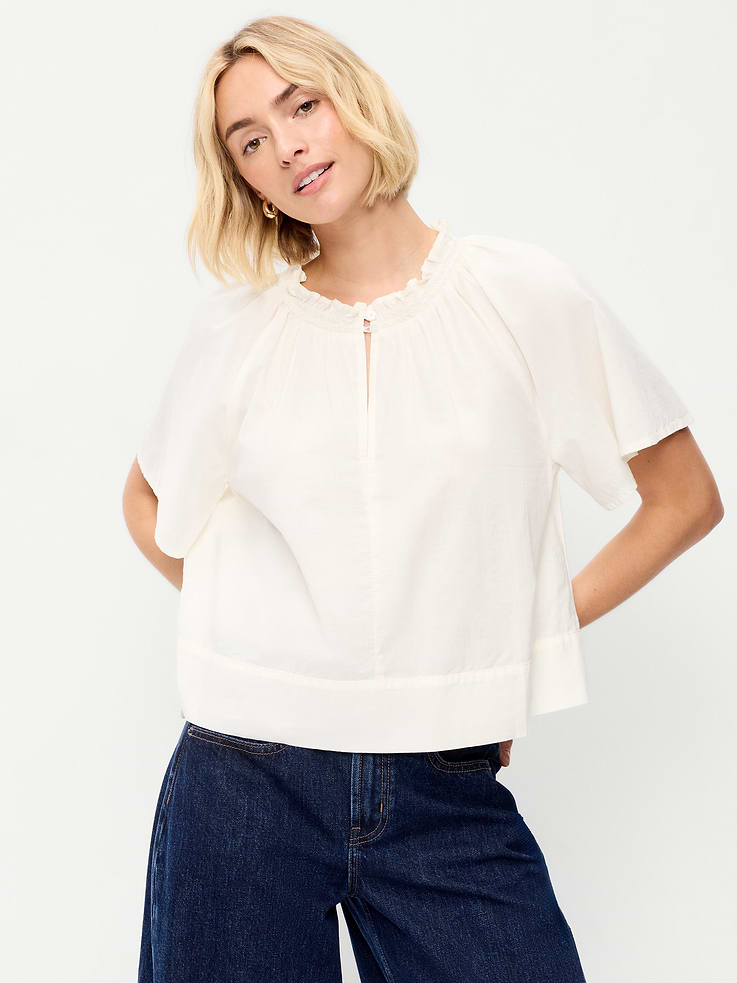 Image number 4 showing, Loose Short-Sleeve Top