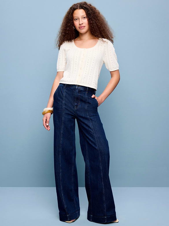 Extra High-Waisted Super Wide-Leg Jeans