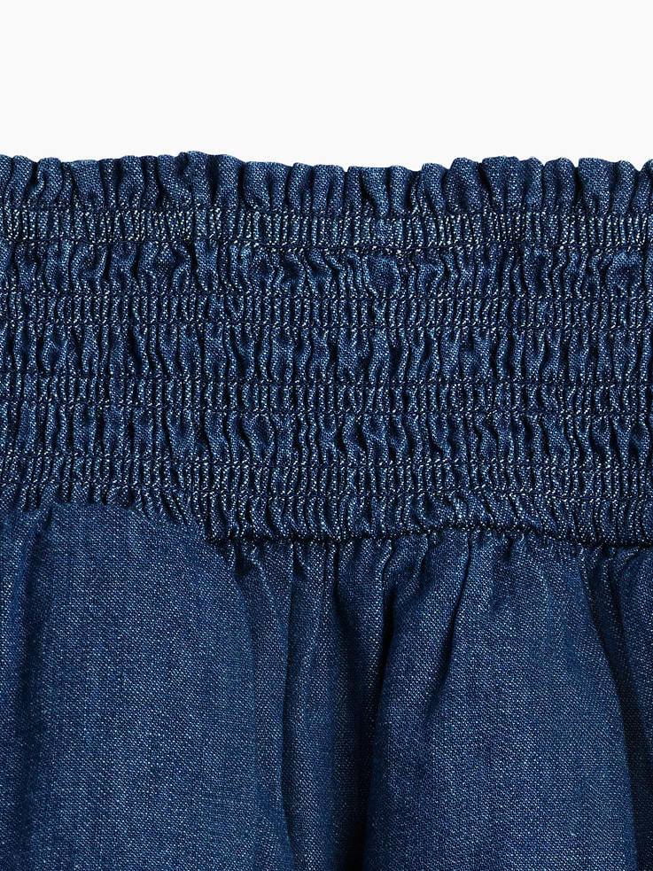 Image number 5 showing, Kids Denim Smocked Mini Skort