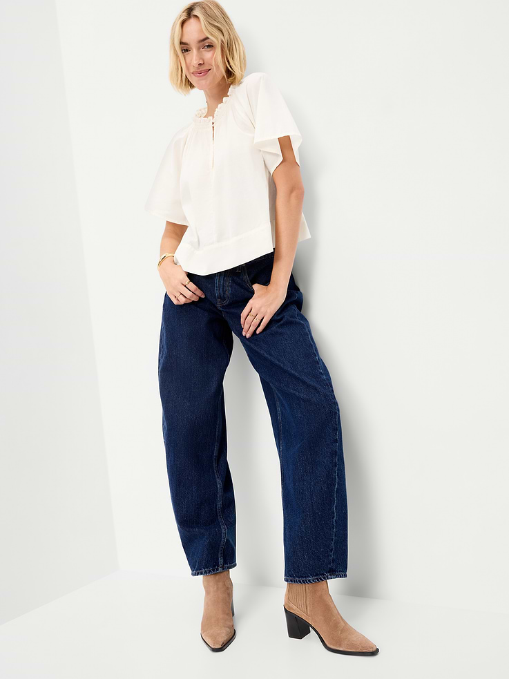 Image number 3 showing, Loose Short-Sleeve Top