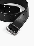 Image number 3 showing, Double-Prong Leather Belt