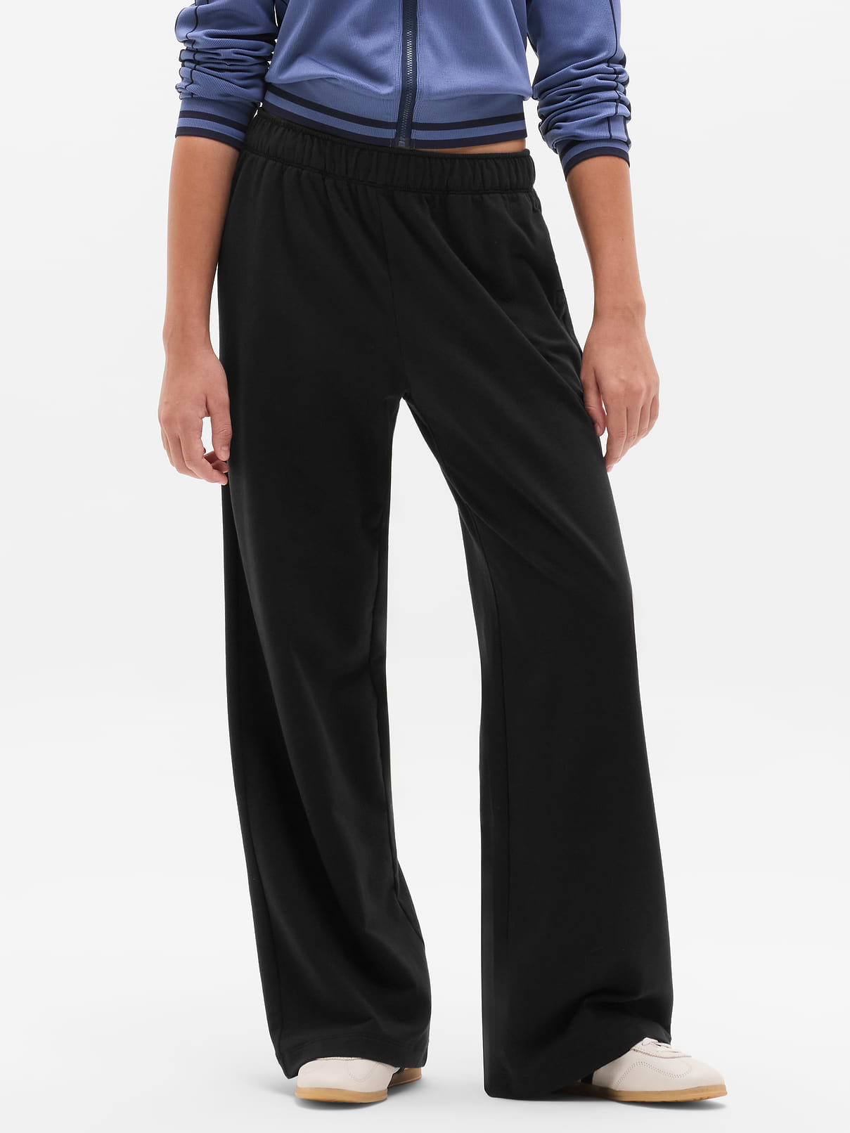 Image number 2 showing, Athleta Girl All Day Wide Leg Terry Pant