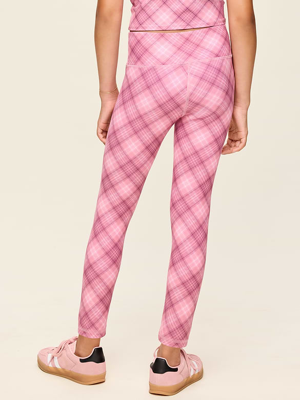 High-Waisted PowerSoft 7/8-Length Side-Pocket Leggings for Girls