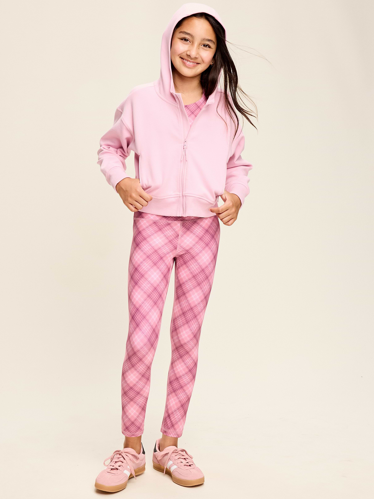 L'image numéro 3 présente Legging PowerSoft longueur 7/8 à taille haute avec poches latérales pour fille