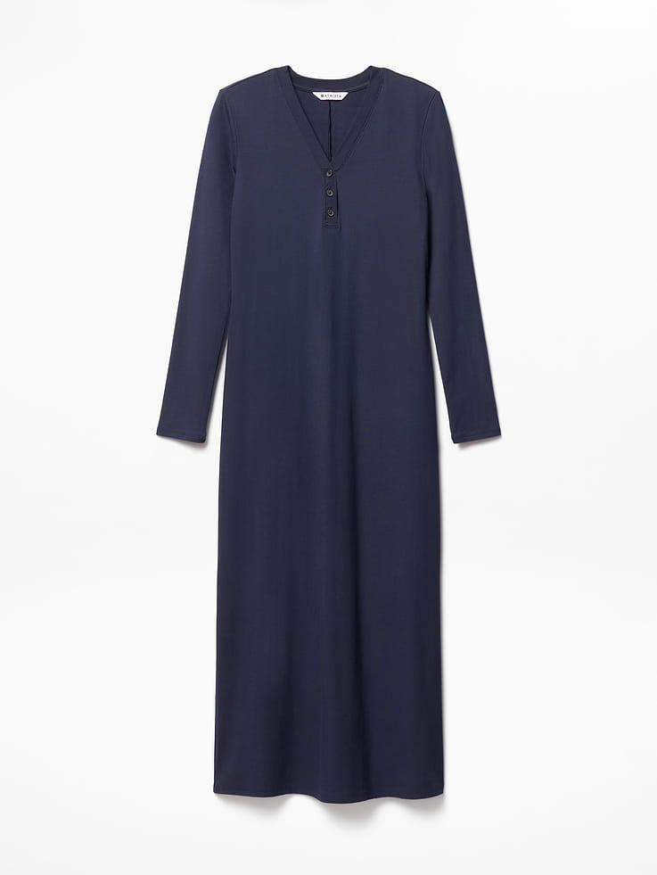 Image number 6 showing, Signature Rib Long Sleeve Maxi Dress