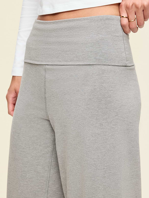 High-Waisted PowerChill Fold-Over Wide-Leg Pants