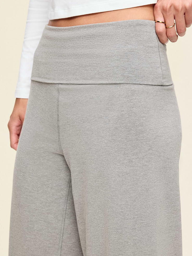 L'image numéro 5 présente Pantalon PowerChill jambe large à taille haute et rabattable