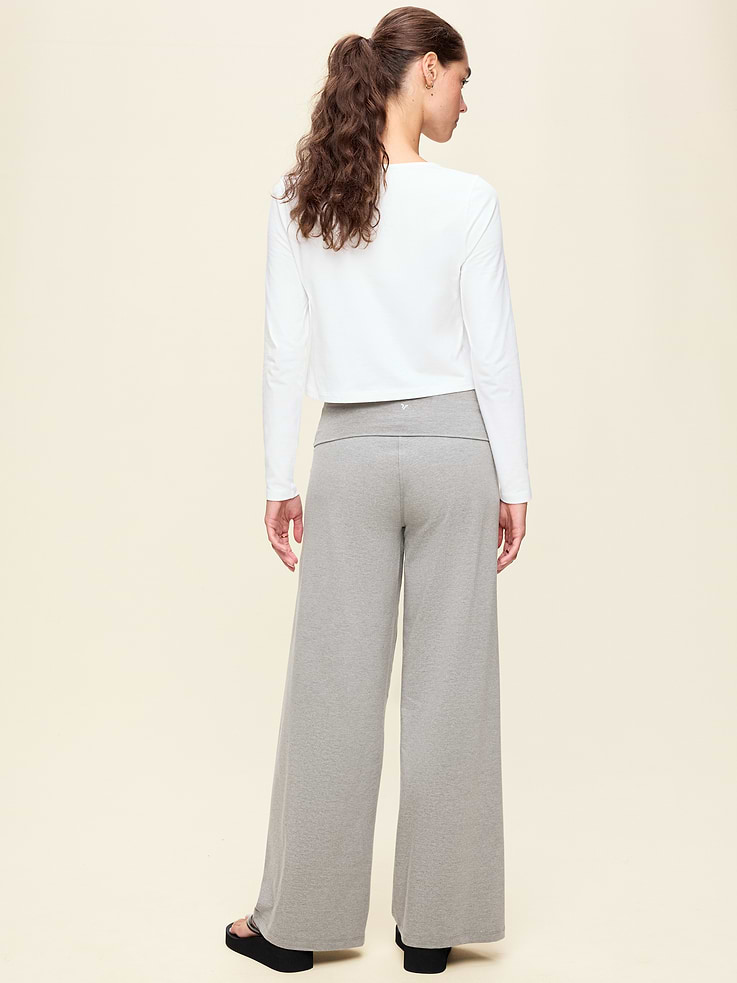 L'image numéro 3 présente Pantalon PowerChill jambe large à taille haute et rabattable