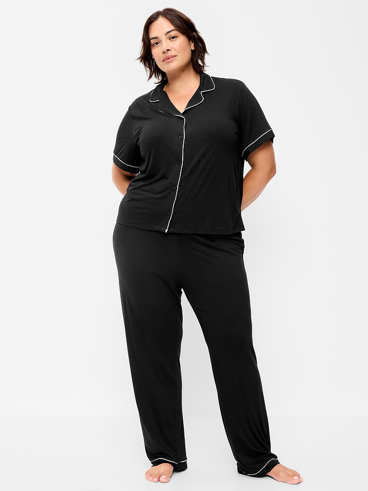L'image numéro 4 présente Ensemble pantalon en tricot de jersey Grasse matinée