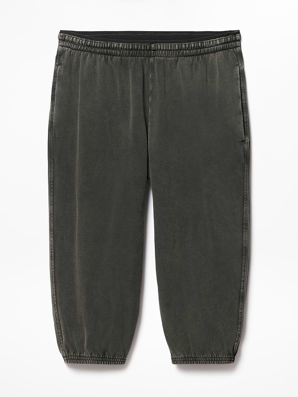 Airy Cotton Terry Snow Wash Capri