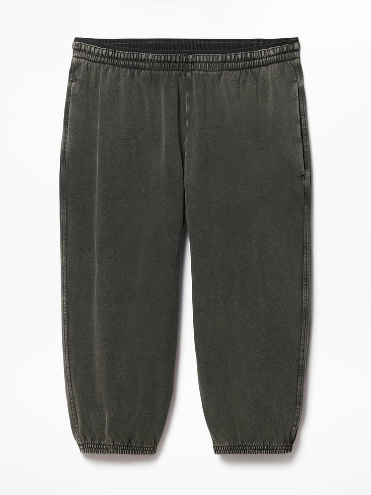 Image number 7 showing, Airy Cotton Terry Snow Wash Capri