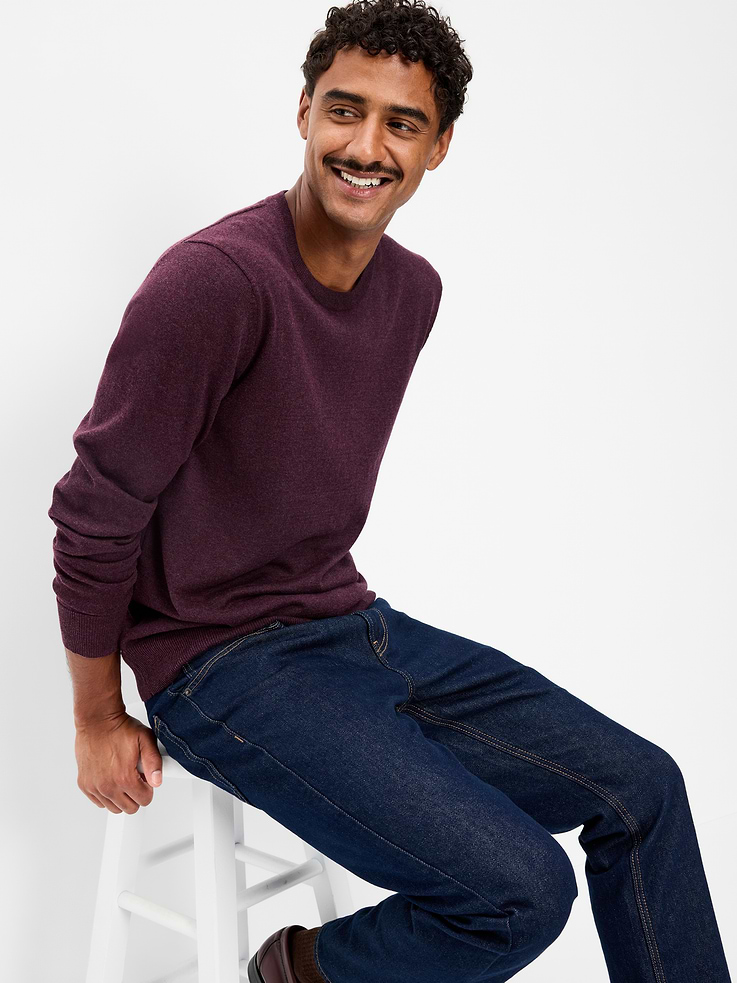 Image number 3 showing, Washed Crew-Neck Sweater