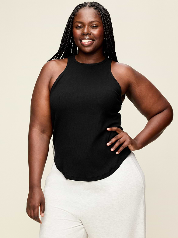 CloudLite High-Neck Racerback Tank Top