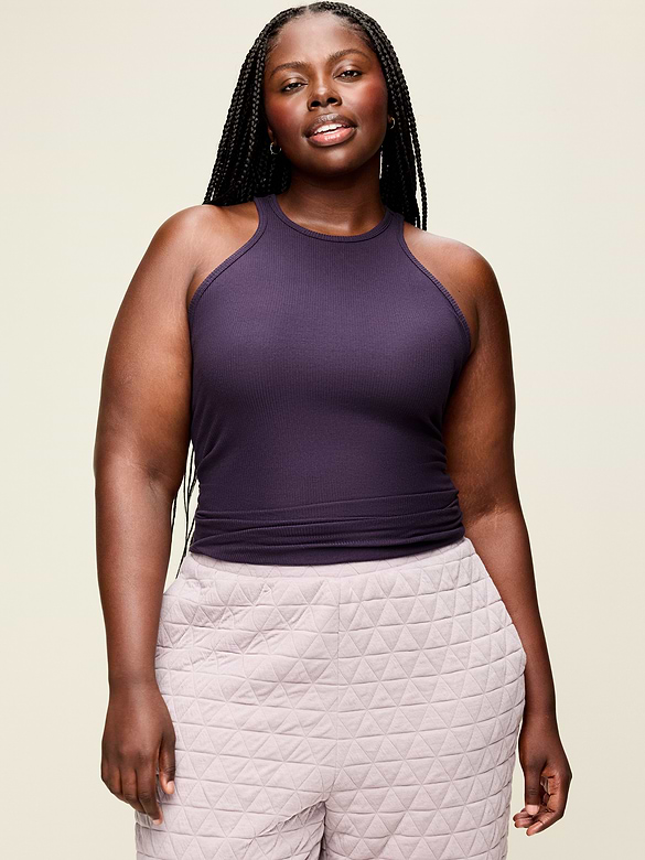 CloudLite High-Neck Racerback Tank Top