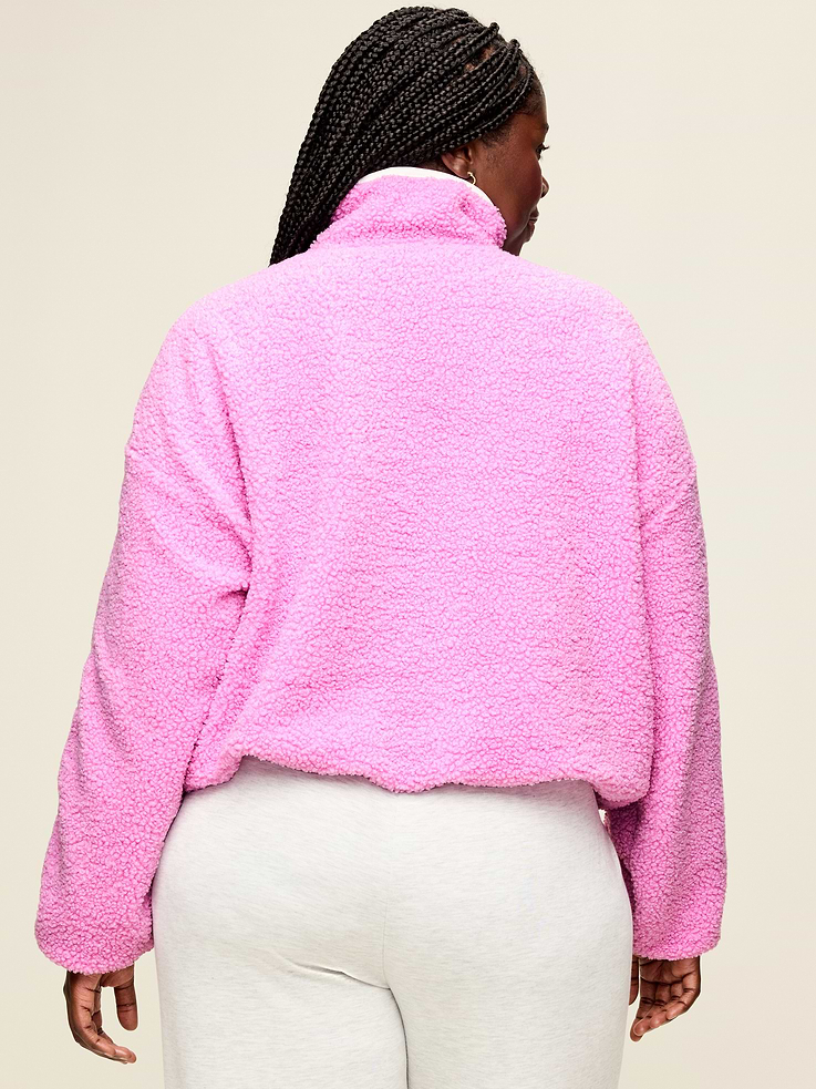 Image number 8 showing, Loose Sherpa Quarter-Zip Pullover